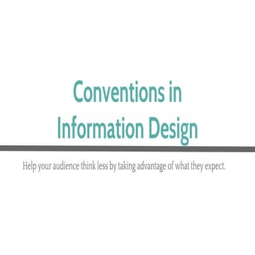 Conventions in information design