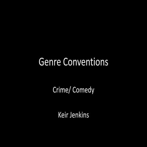 Conventions of crime comedies