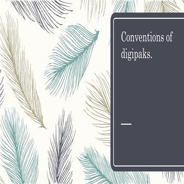 Conventions of digipaks
