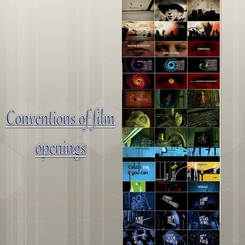 Conventions of film openings