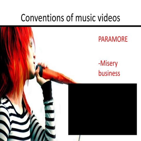 Conventions of music videos paramore 