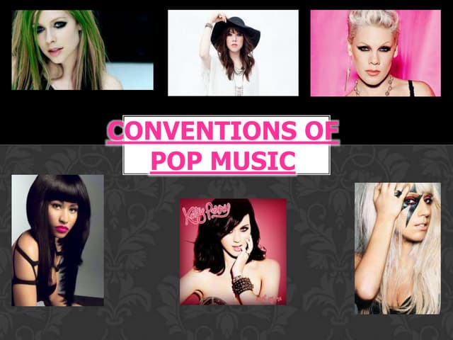 Codes and conventions of pop music videos | PPTX