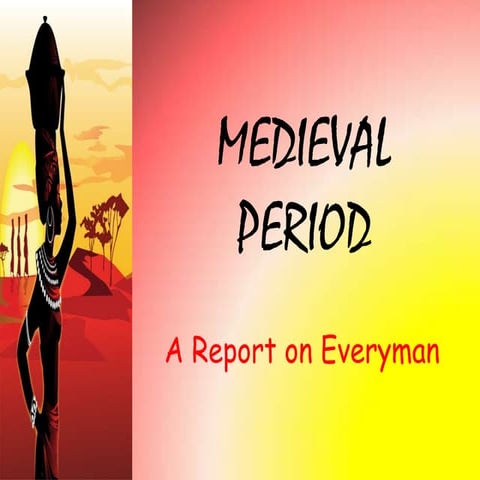 Conventions of the medieval drama (a report on everyman)