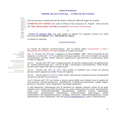 Convenzione terme agnano PDF