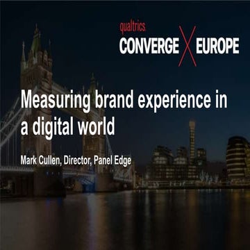 Measuring brand experience in a digital world