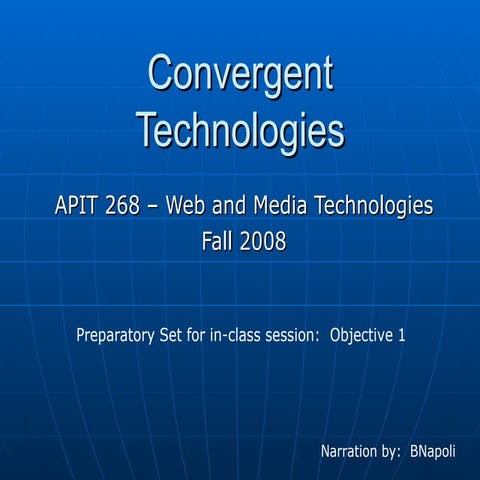 Convergent Technology - Basics