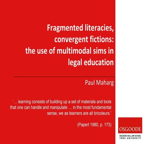 Convergence, fragmentation slides