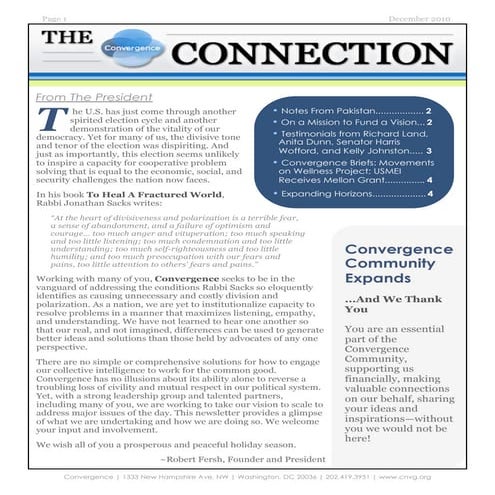 Convergence News-December 2010