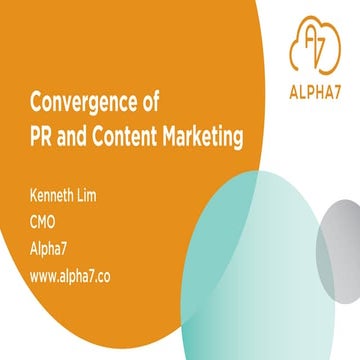 Convergence of PR and Content Marketing 