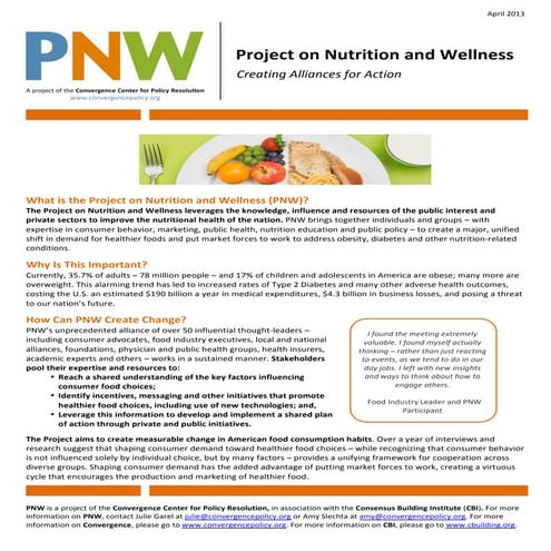 Convergence pnw 1 page overview 4.11.2013 (1)