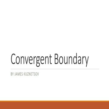 Convergent plate boundary