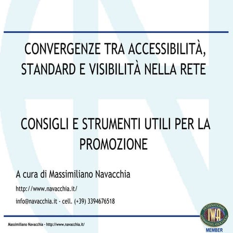 Convergenze tra accessibilità e motori di ricerca