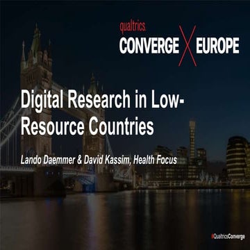 Digital Research in Low-Resource Countries