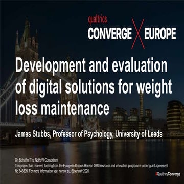 Development and evaluation of digital solutions for weight loss maintenance
