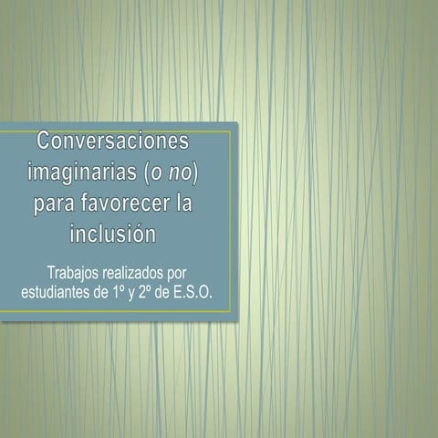 Conversaciones imaginarias