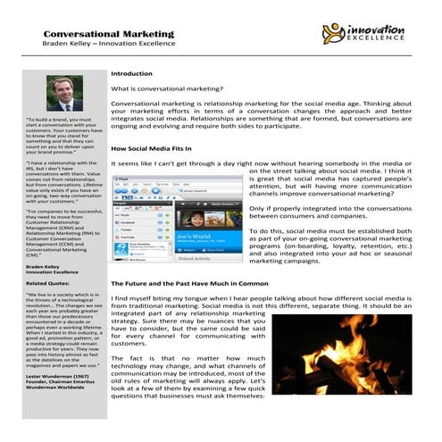 Effective Conversational Marketing