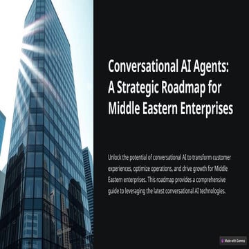 Conversational AI Agents: A Strategic Roadmap for Middle Eastern Enterprises
