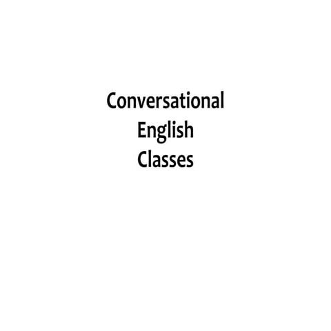 Conversational English | PPT