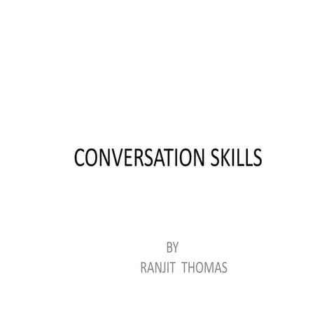 Conversation control