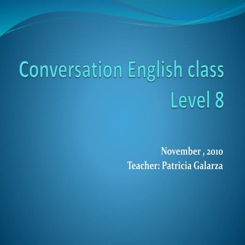 Conversation english class
