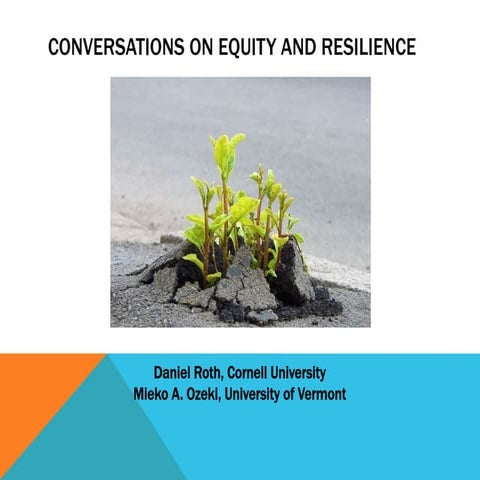 Conversations on Equity & Resilience