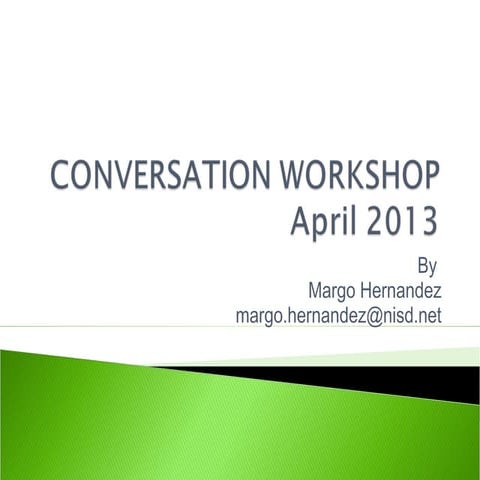 Conversation workshopapril
