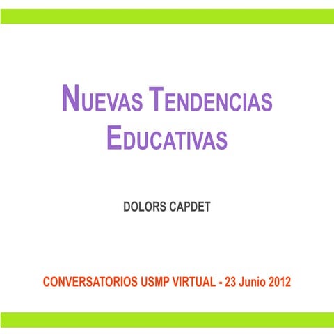 Conversatorio USMP