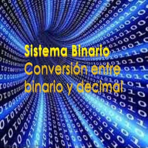 Conversión entre binario y decimal