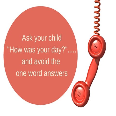 Talking to your kids to get more than a one word response