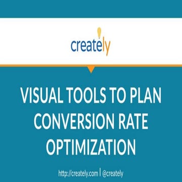 Conversion Optimization Plan Tools