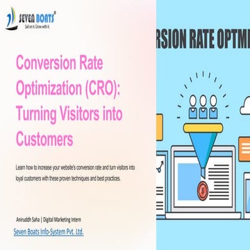 Conversion Rate Optimization (CRO): Turning Visitors into Customers
