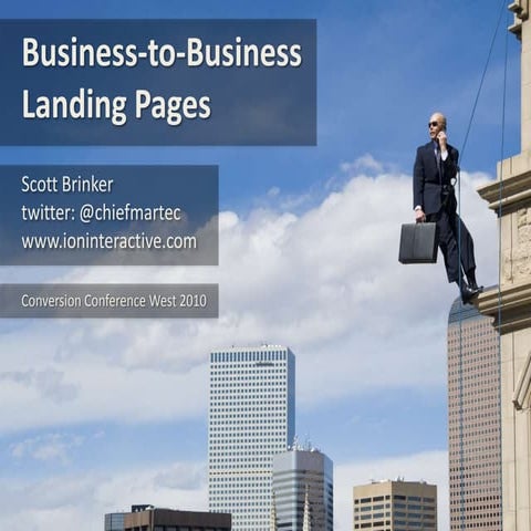 B2B Landing Pages at Conversion Conference