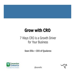 Grow with CRO - 7 Ways CRO is a Gro...