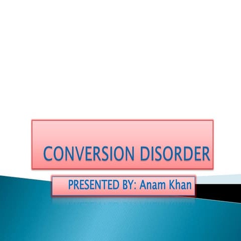 Conversion disorder