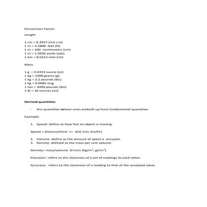 Conversion factor | DOCX