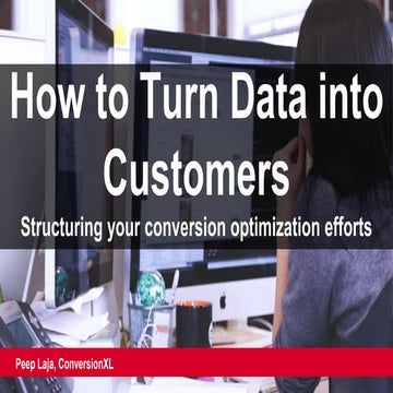 Turning Data into Customers - Conversion Hotel - Peep Laja