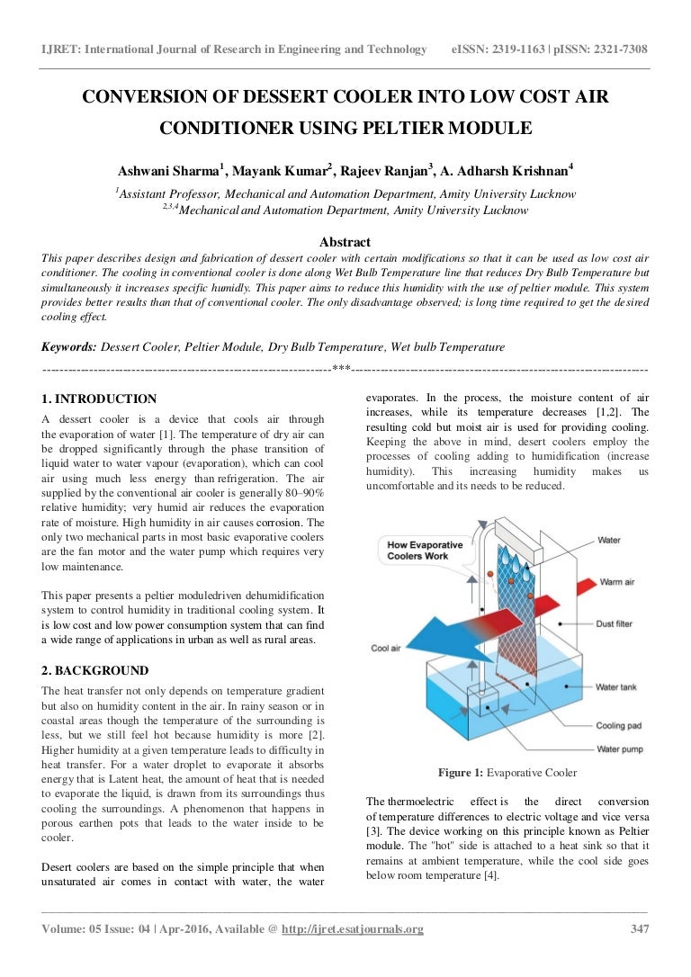 cost to convert evaporative cooler to refrigerated air