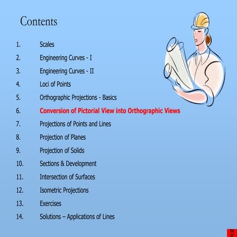 Conversion of Pictorial View into Orthographic Views.ppt