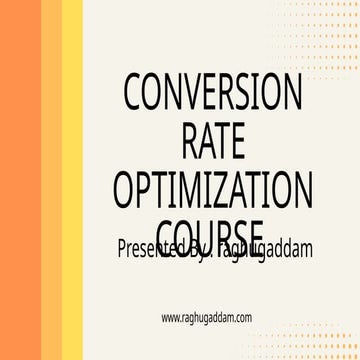 Conversion Rate Optimization Course  training institute in Hyd ppt.pptx