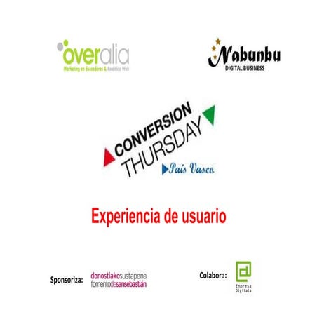 Conversion thursday -_user_experience