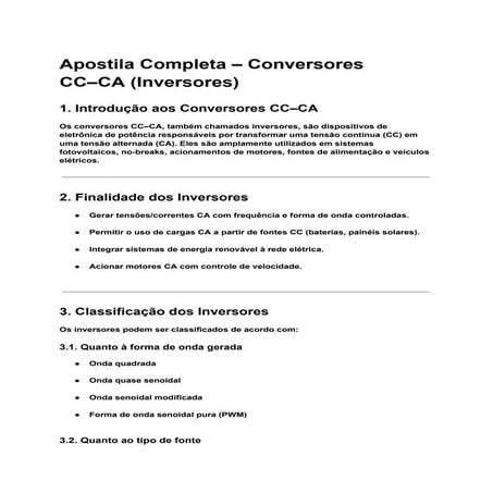 Conversores CC-CA (apostila e lista).pdf