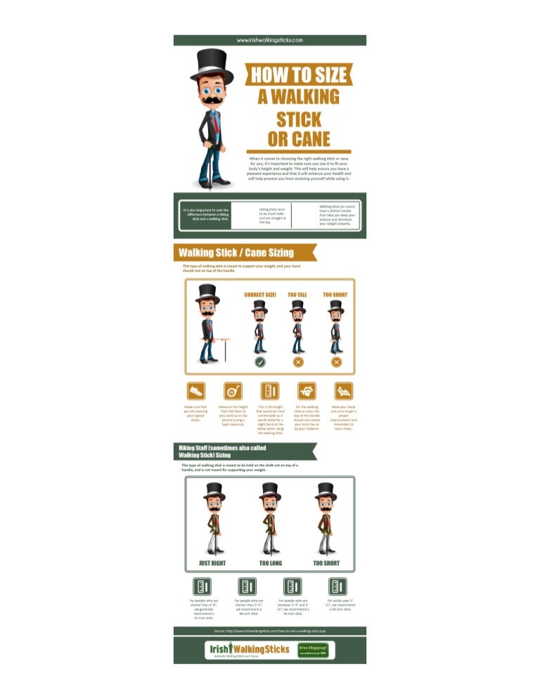 How To Size A Walking Stick Or Cane?