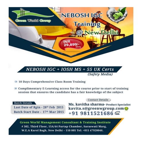 NEBOSH course in Delhi PDF