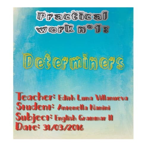 Determiners - English Grammar II | PDF