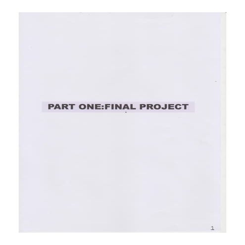 Final project - video