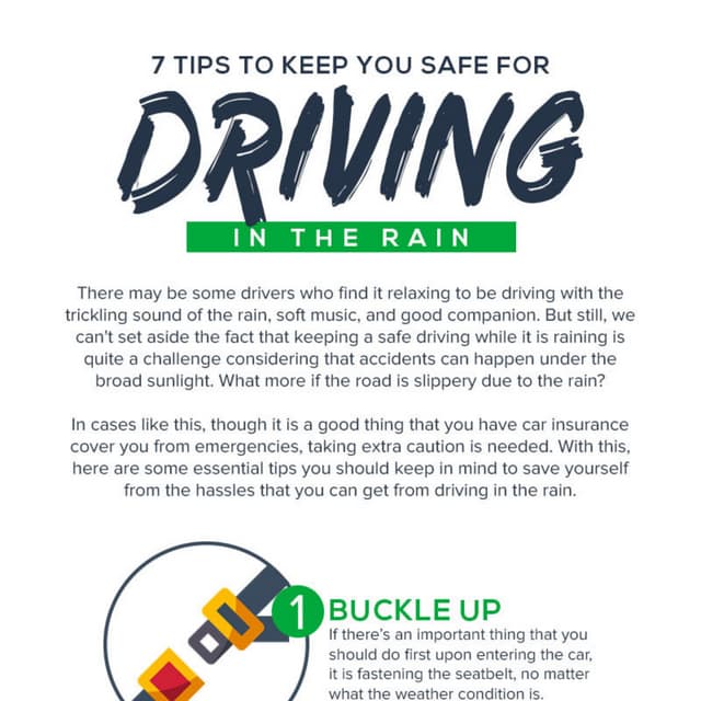 7 Tips to Keep You Safe for Driving in the Rain PDF