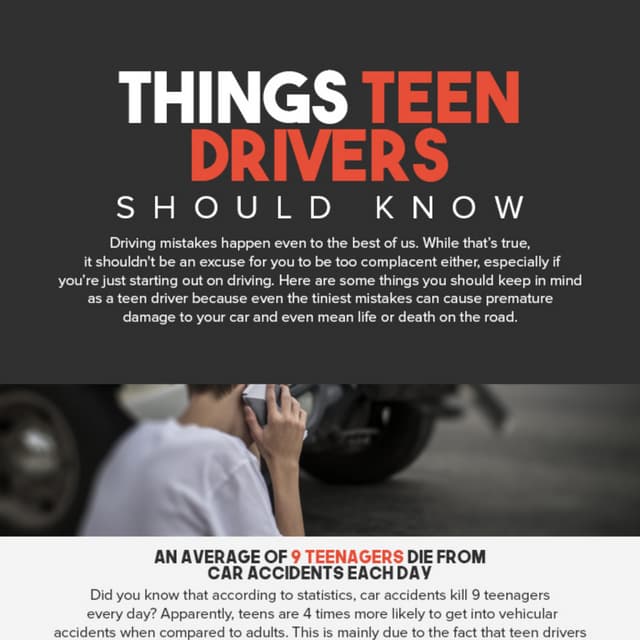 Things Teen Drivers Should Know