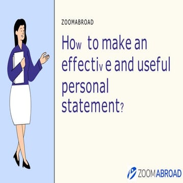 Converted how to make an effective and useful personal statement