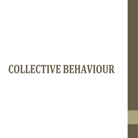 Collective Behavior
