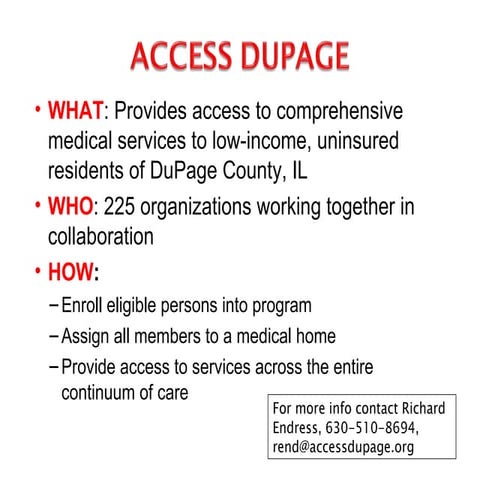 “Access DuPage: Dick Endress”